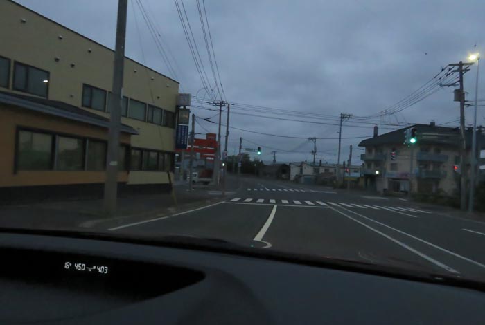 webnews今朝の北見/無加川橋を渡り南大通り交差点方向