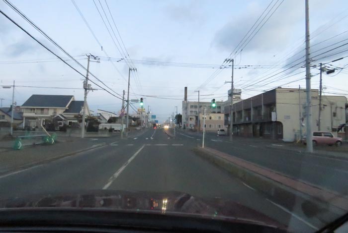 webnews今朝の北見/とん田通り、南大通り交差点から国道39号方向