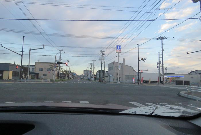 webnews今朝の北見/交差点から奥は常呂方面