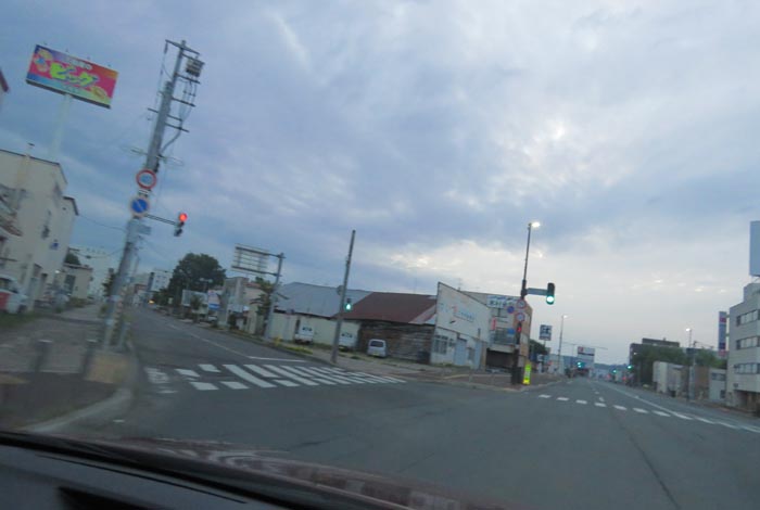 webnews今朝の北見/交差点から北4条通り側のパレスビル方向