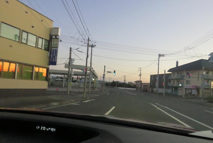 webnews今朝の北見/無加川橋を渡り南大通り交差点方向