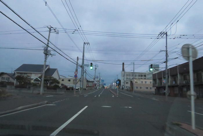 webnews今朝の北見/とん田通り、南大通り交差点から国道39号方向