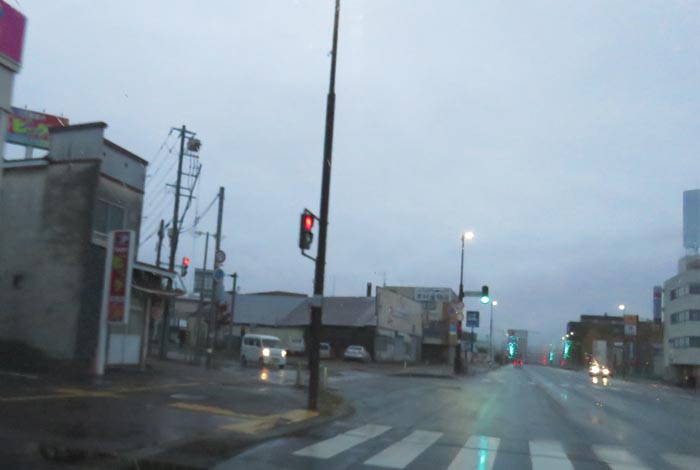 webnews今朝の北見/交差点から北4条通り側のパレスビル方向