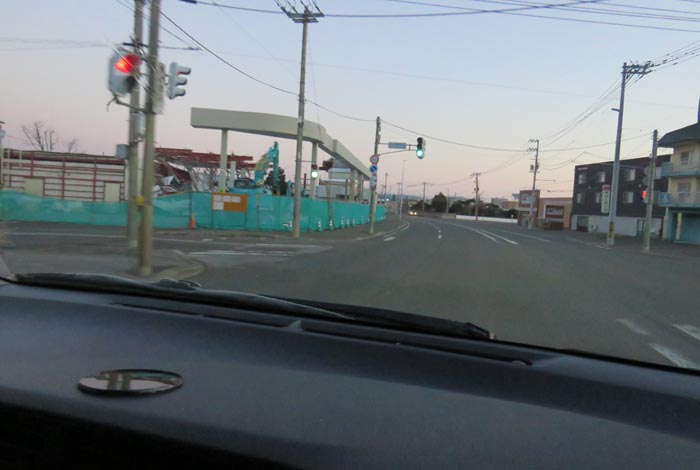 webnews今朝の北見/無加川橋を渡り南大通り交差点方向