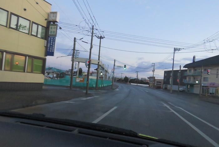 webnews今朝の北見/無加川橋を渡り南大通り交差点方向