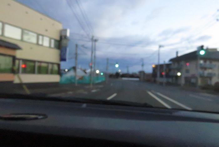 webnews今朝の北見/無加川橋を渡り南大通り交差点方向