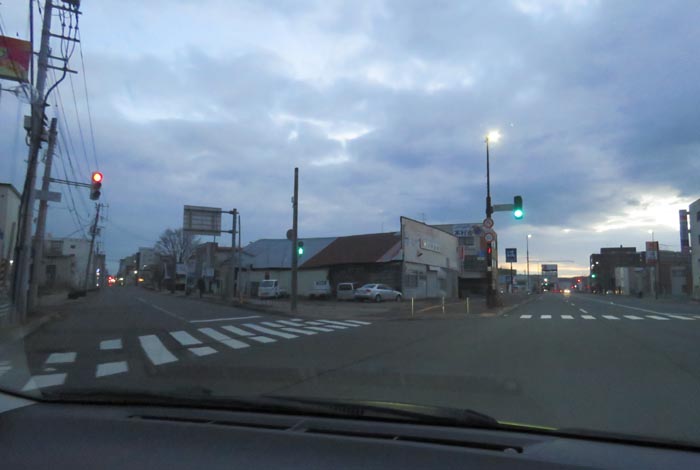 webnews今朝の北見/交差点から北4条通り側のパレスビル方向