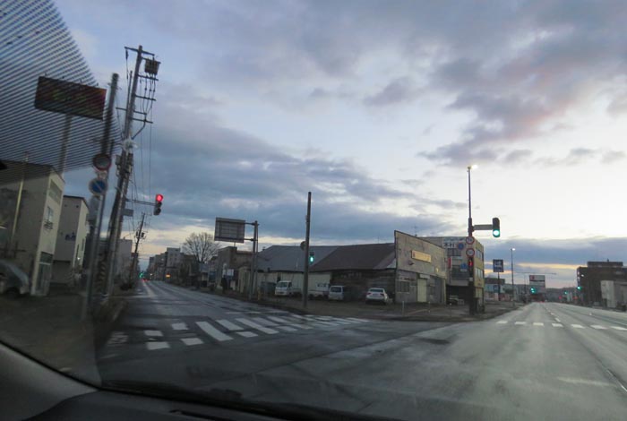 webnews今朝の北見/交差点から北4条通り側のパレスビル方向