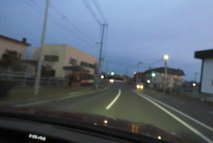 webnews今朝の北見/無加川橋を渡り南大通り交差点方向