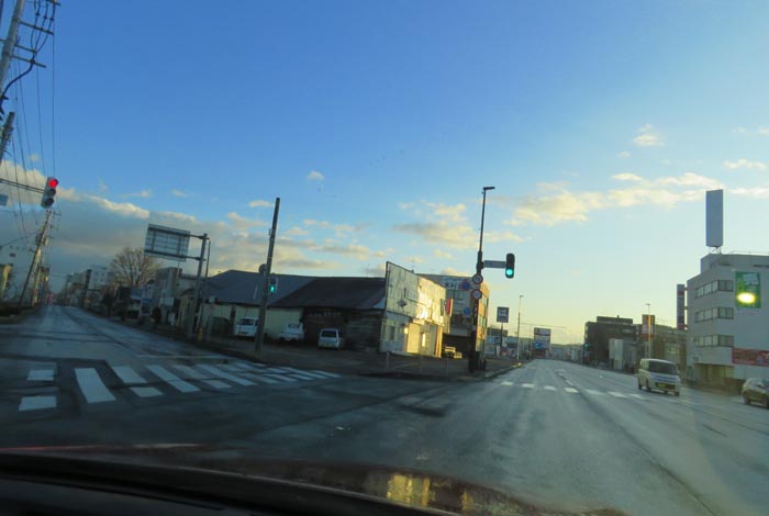 webnews今朝の北見/交差点から北4条通り側のパレスビル方向