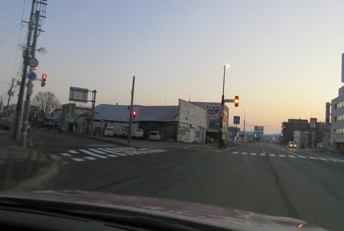 webnews今朝の北見/交差点から北4条通り側のパレスビル方向