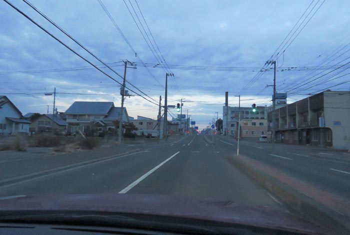 webnews今朝の北見/とん田通り、南大通り交差点から国道39号方向