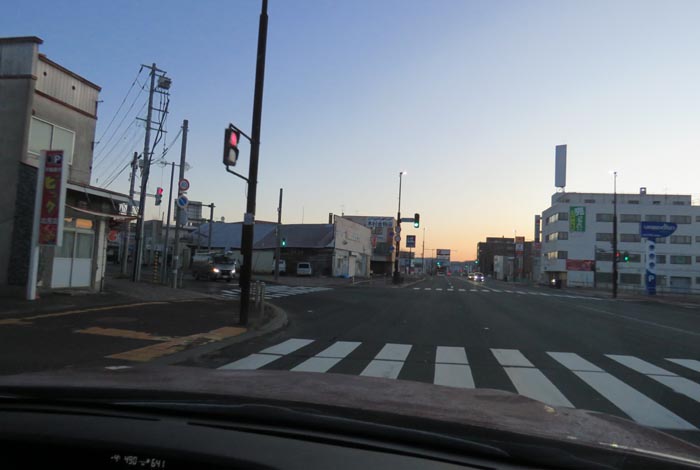 webnews今朝の北見/交差点から北4条通り側のパレスビル方向