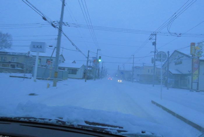 webnews今朝の北見/とん田通り、南大通り交差点から国道39号方向