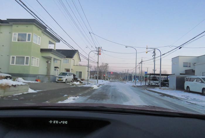 webnews今朝の北見/西5号線、南岸通りの交差点