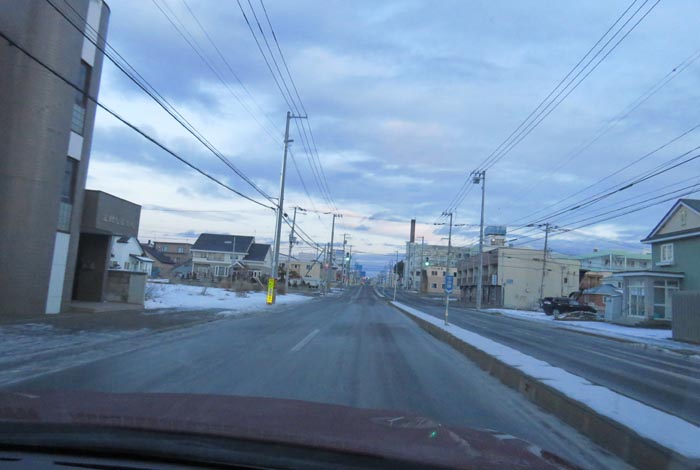 webnews今朝の北見/とん田通り、南大通り交差点から国道39号方向