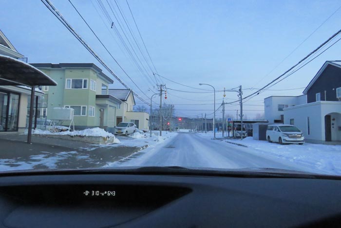 webnews今朝の北見/西5号線、南岸通りの交差点