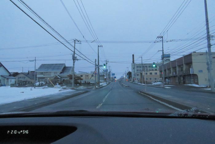 webnews今朝の北見/とん田通り、南大通り交差点から国道39号方向